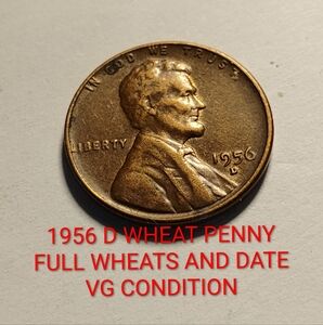 ✅❤️1956 D Wheat Penny - Classic Collectible Coin